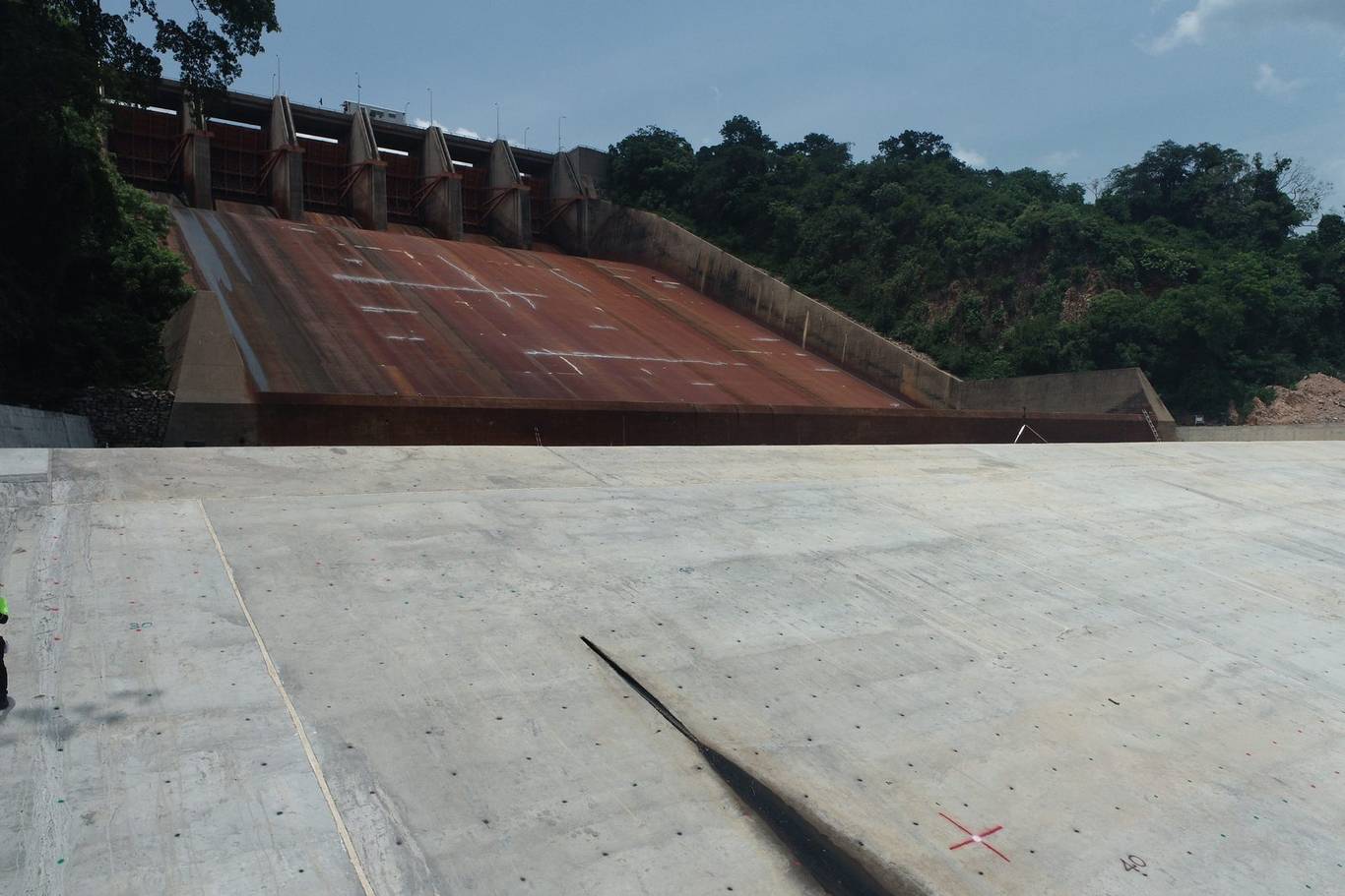 Dam spillway survey